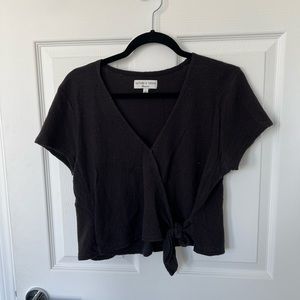 Madewell Tie Top - black
